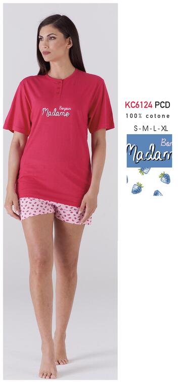 KAREKC6124 PCD- kc6124 pcd pigiama donna m/m cotone - Fratelli Parenti